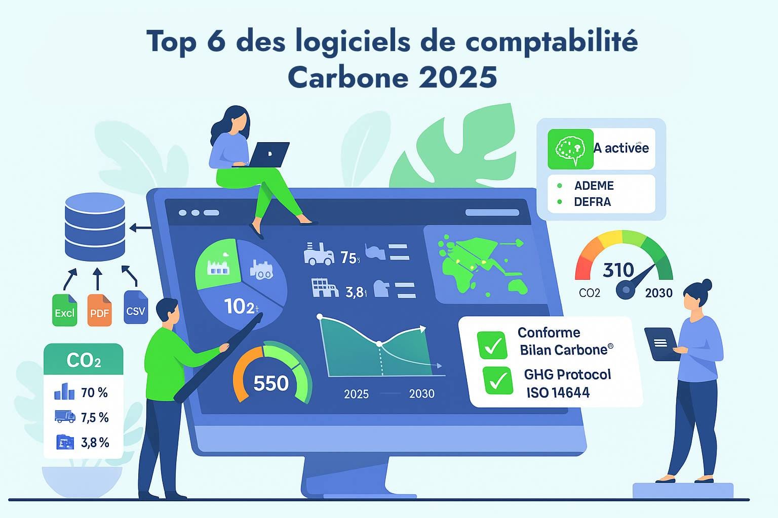 Les 6 meilleurs logiciels de bilan carbone en 2025 : guide comparatif complet