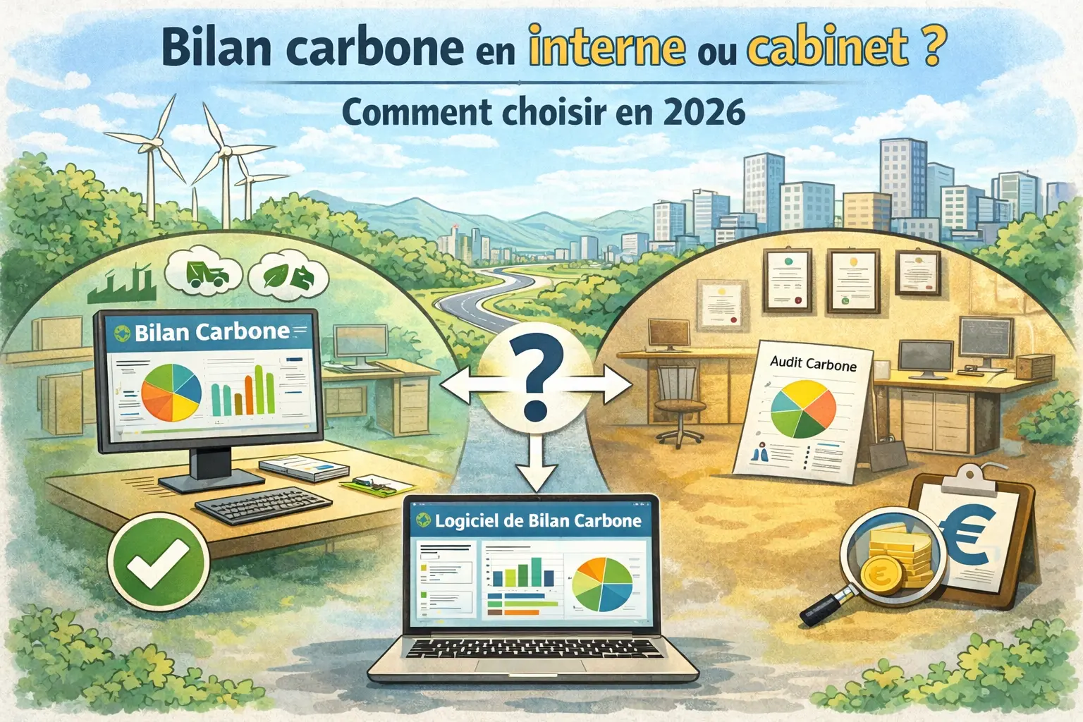 Bilan carbone en interne ou cabinet ? Comment choisir en 2026